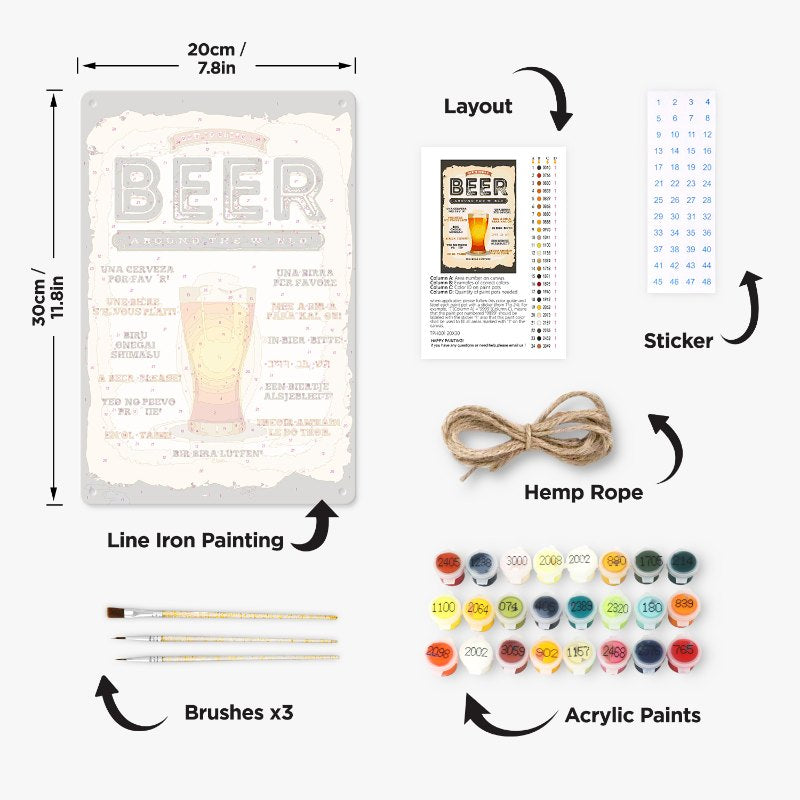 Beer Around the World | Paint by Numbers