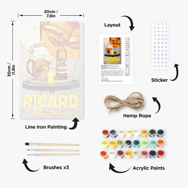 Ricard Aperitif | Paint by Numbers