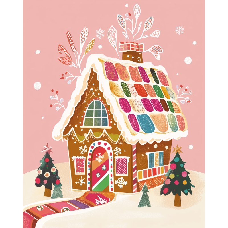 Gingerbread House | Paint by Numbers