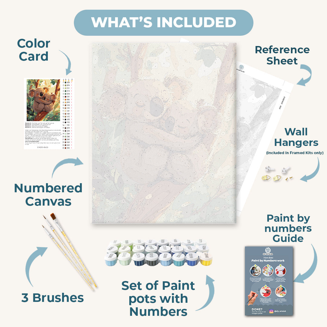 Cute Koalas Set | Paint by Numbers