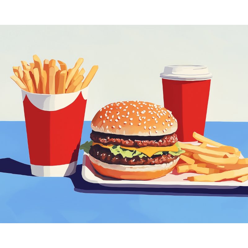 Fast Food | Paint by Numbers