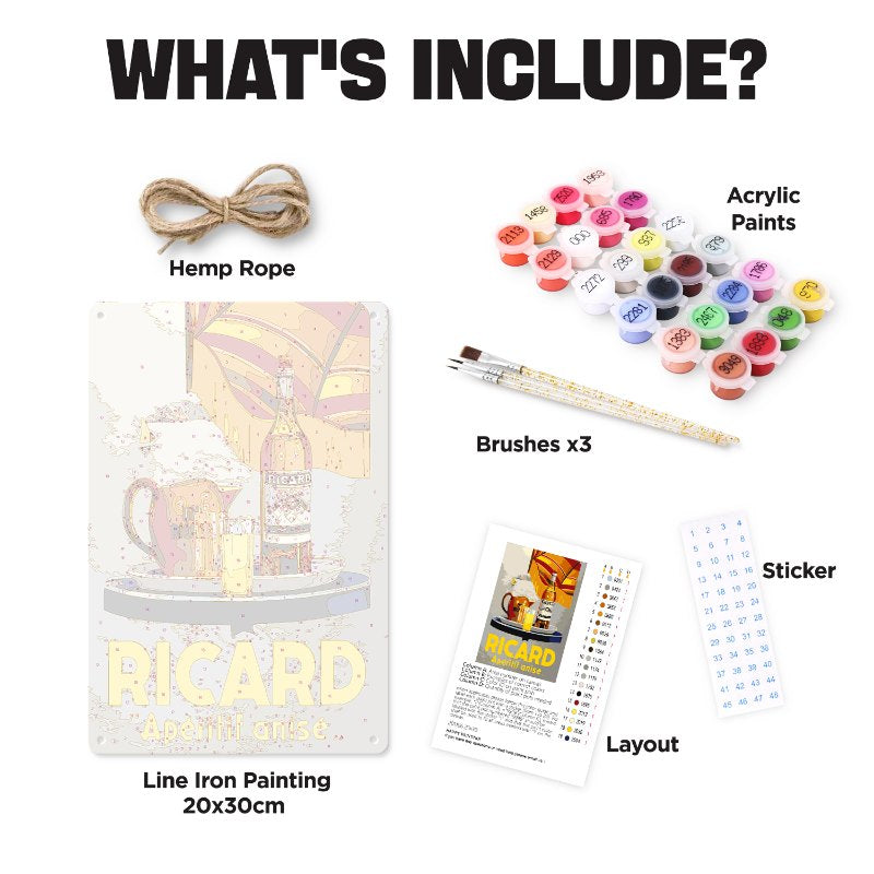 Ricard Aperitif | Paint by Numbers