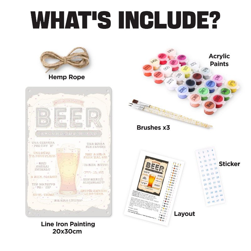 Beer Around the World | Paint by Numbers
