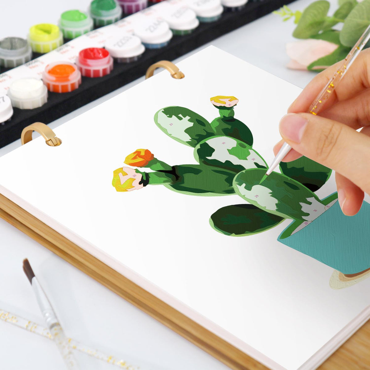 12 Mini Paintings | Plants Calendar Set