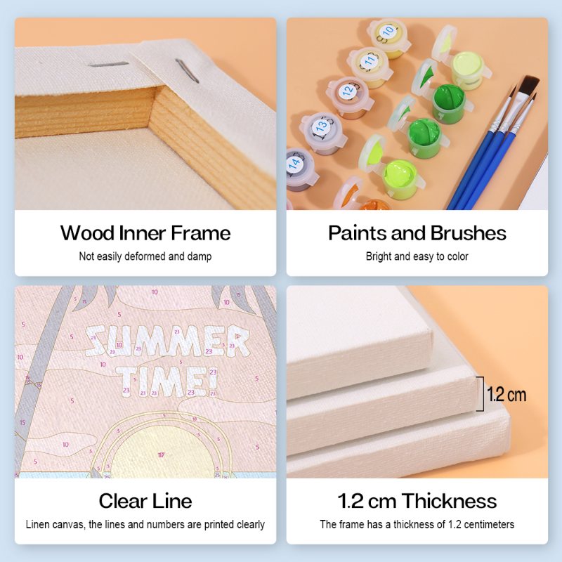 6 Mini Paintings | Summer Set