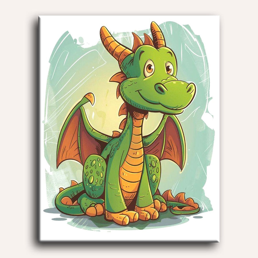 Green Dragon | Paint by Numbers