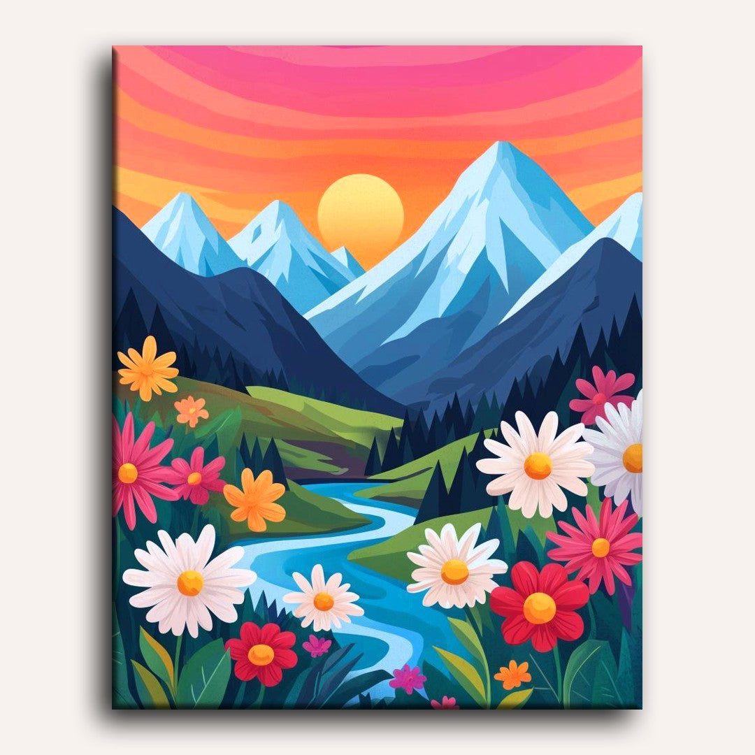 Colorful Landscape | Paint by Numbers