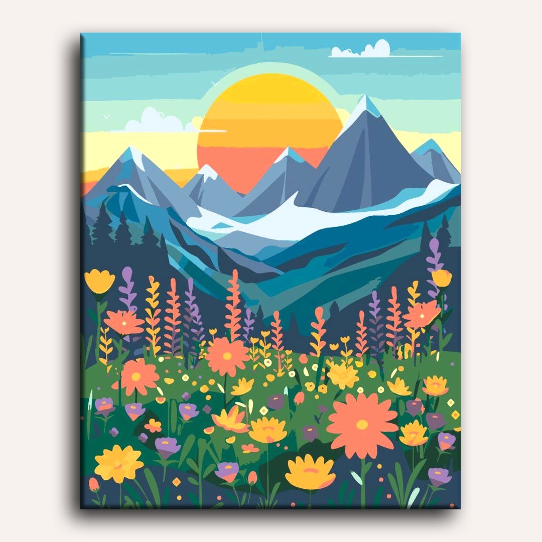 Colorful Landscape | Paint by Numbers