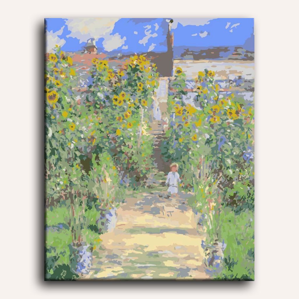 The Artist's Garden at Vetheuil | Paint by Numbers