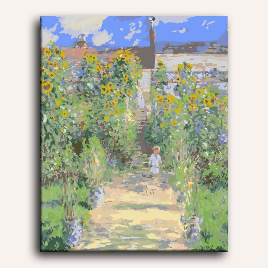 The Artist's Garden at Vetheuil | Paint by Numbers