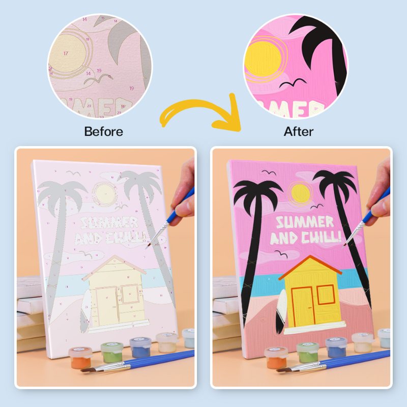 6 Mini Paintings | Summer Set