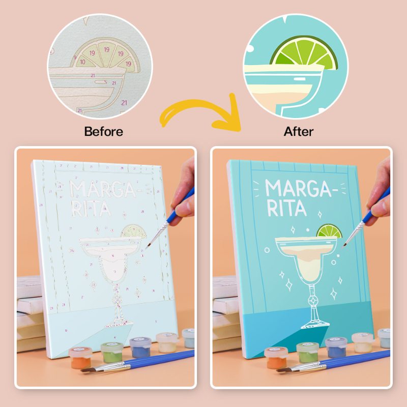 6 Mini Paintings | Paint & Pour Cocktail Set