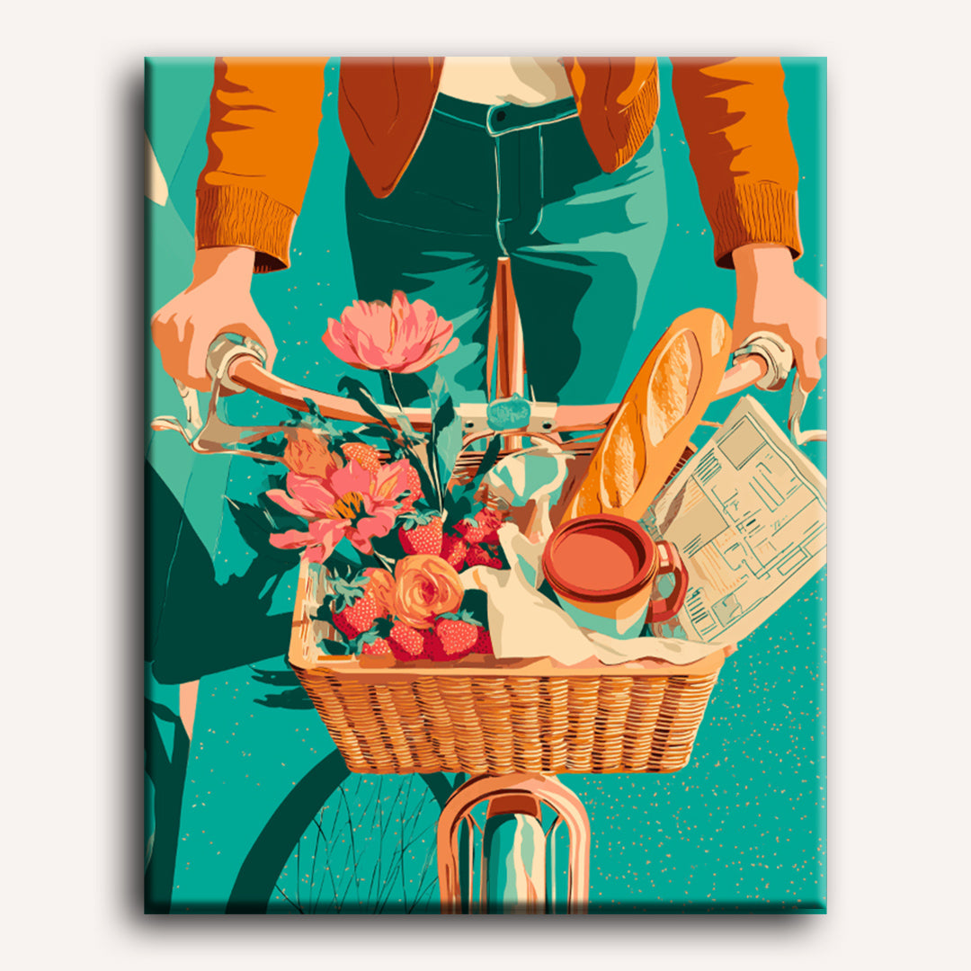A morning basket | Paint by Numbers