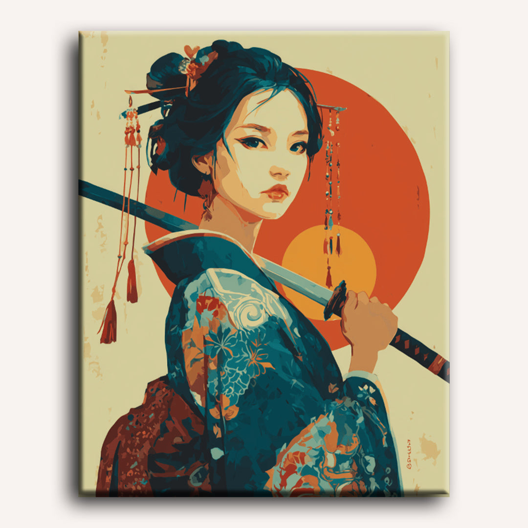 A Warrior Woman | Paint by Numbers