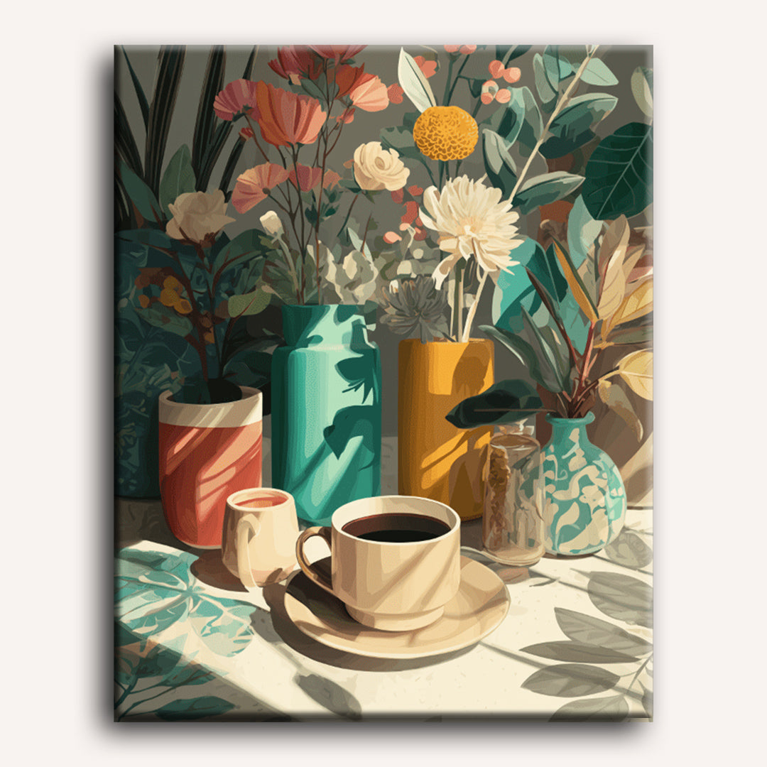 An Afternoon Coffee | Paint by Numbers