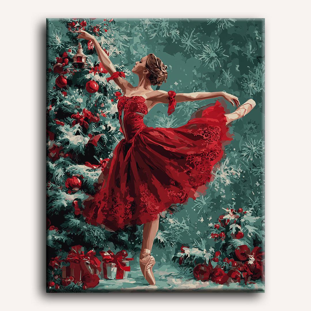 Ballerina in Red | Paint by Numbers