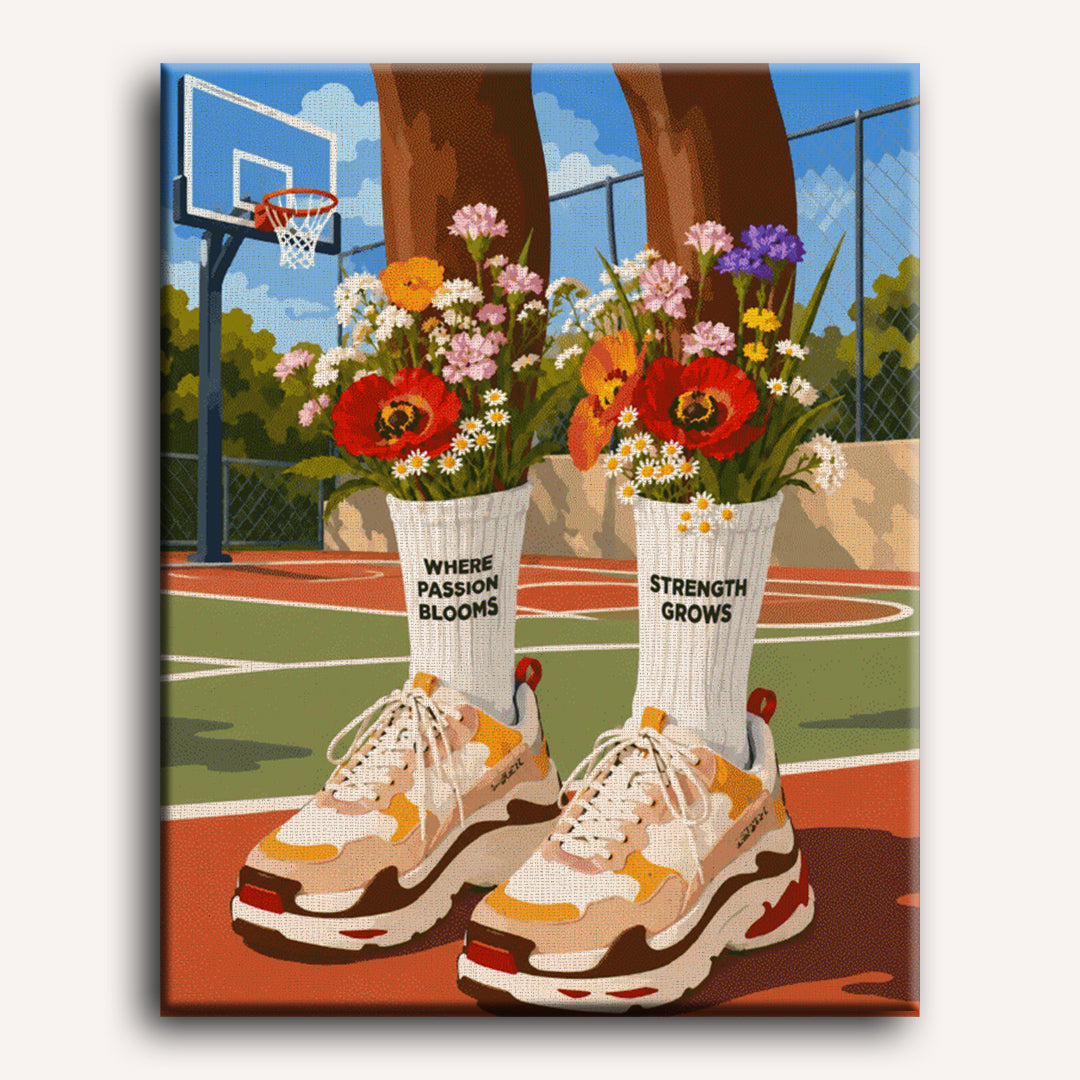 Blooming Basketball | Paint by Numbers