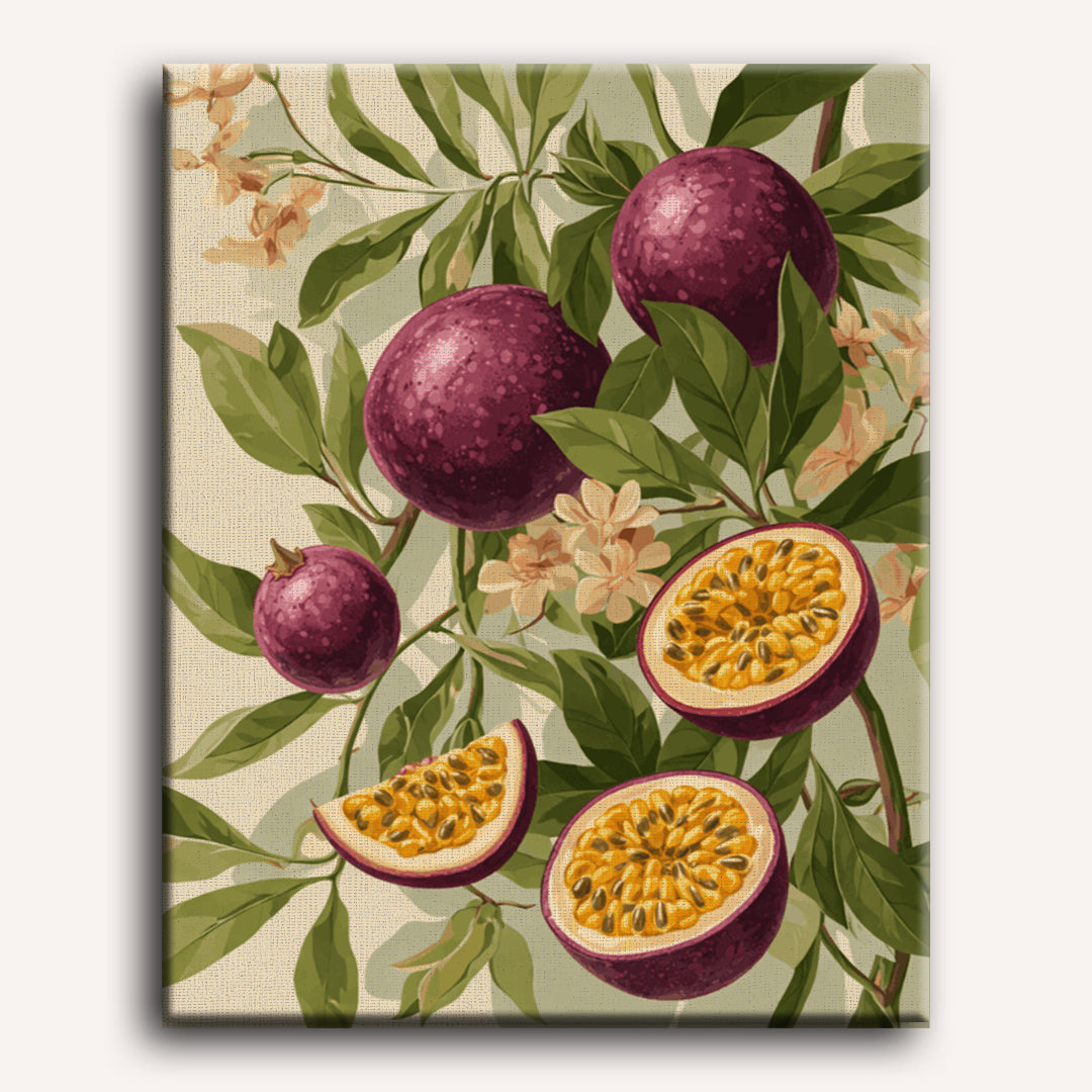 Blooming Passion Fruit | Paint by Numbers