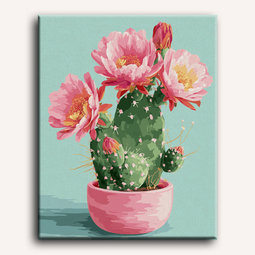 Blooming Cactus | Paint by Numbers