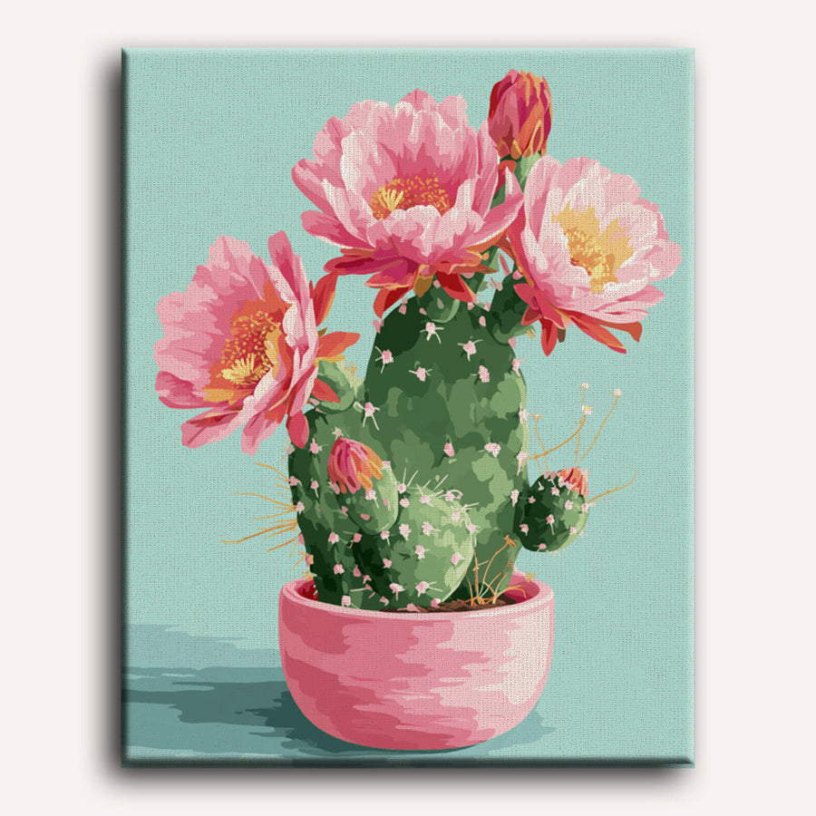 Blooming Cactus | Paint by Numbers