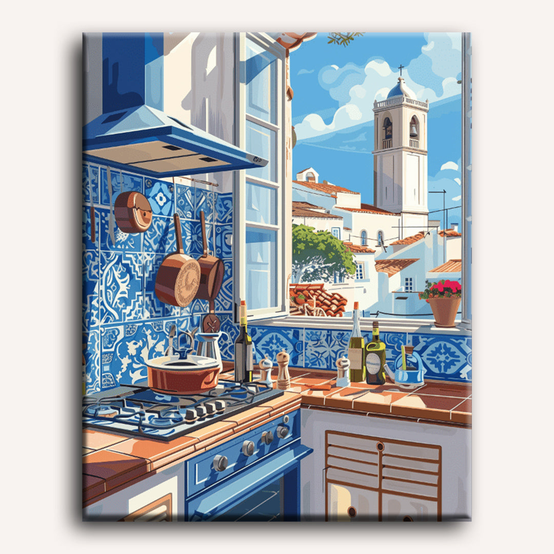 Blue Kitchen | Paint by Numbers