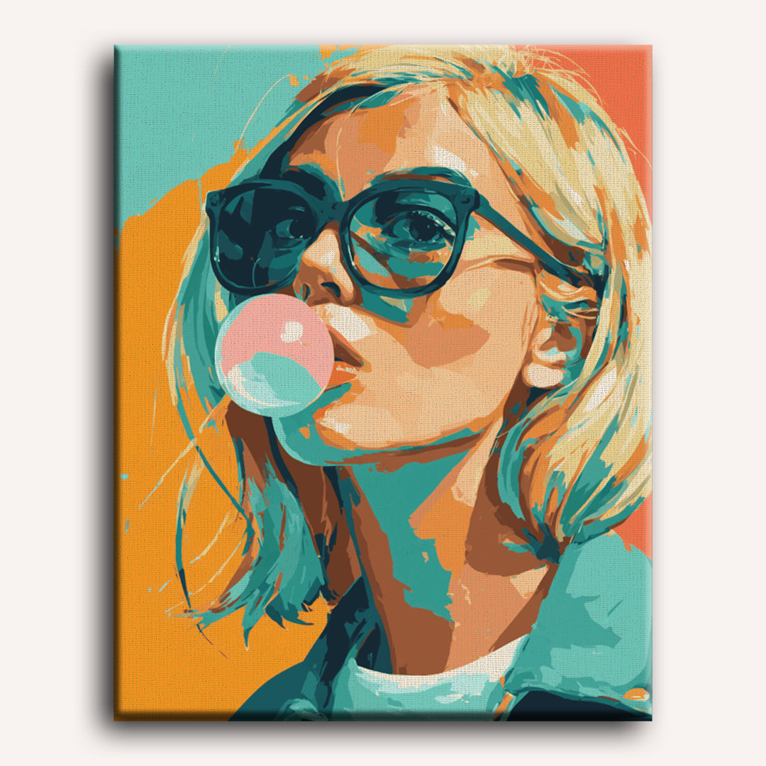 Bubblegum Girl | Paint by Numbers