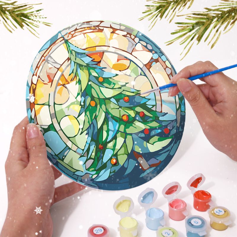 6 Mini Paintings | Christmas Placemats Set