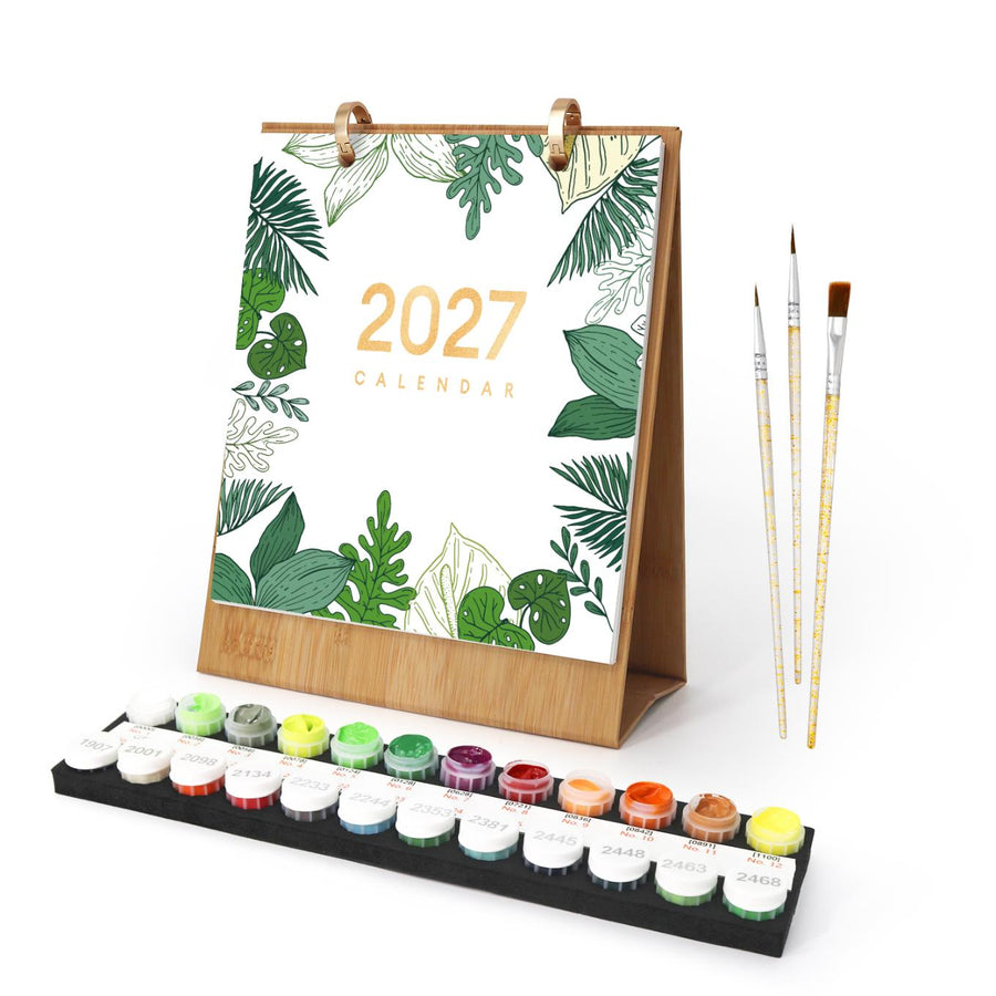 12 Mini Paintings | Plants Calendar Set