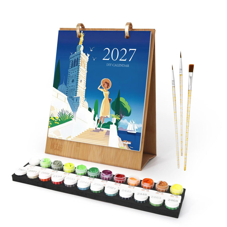 2027 Desk Calendar | World Trip Set