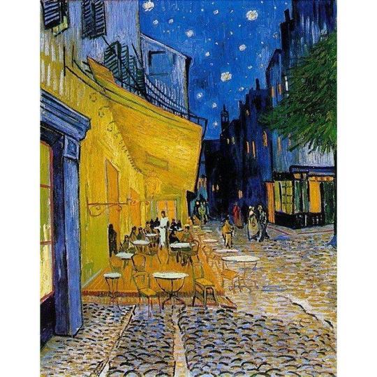 Cafe Terrace at Night | Paint by Numbers