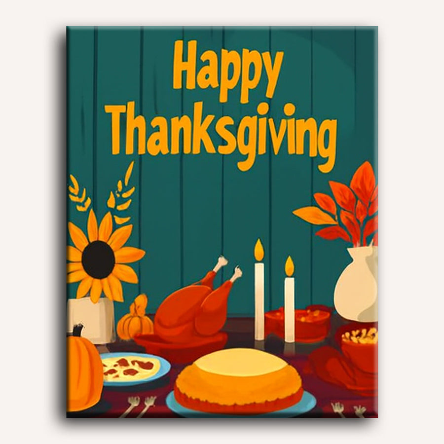 Thanksgiving Dinner | Paint by Numbers