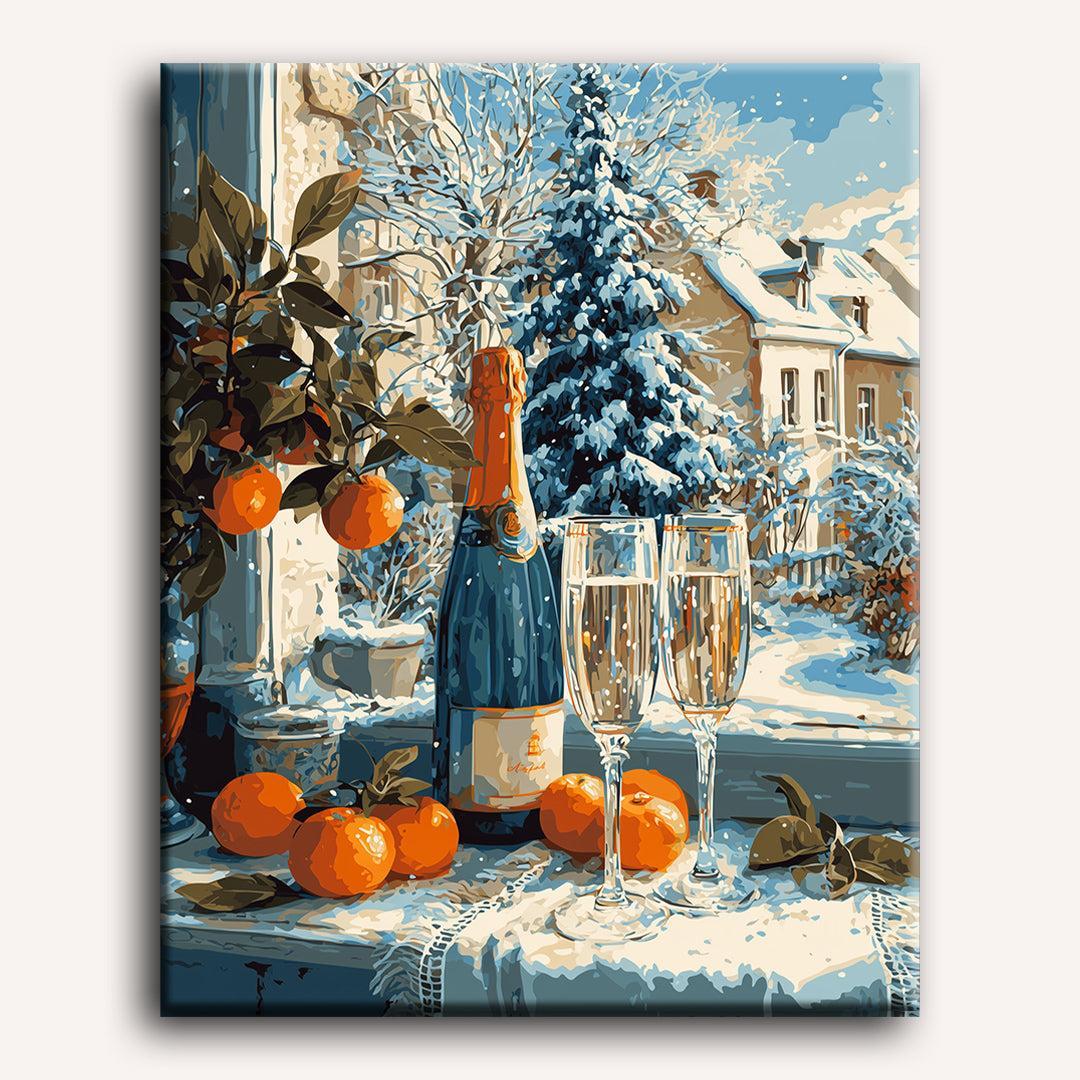 Christmas Champagne | Paint by Numbers