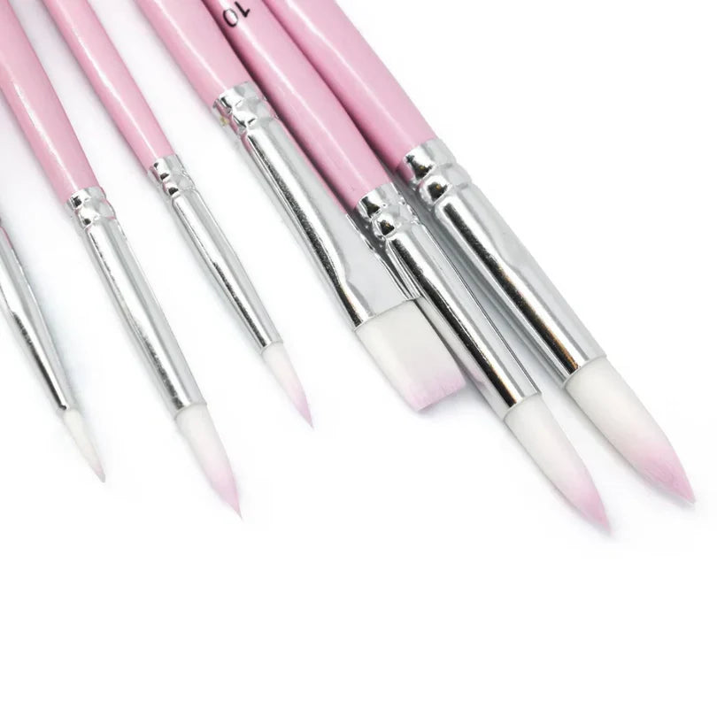 6 Mini Paintings | Premium Pink Brush Set