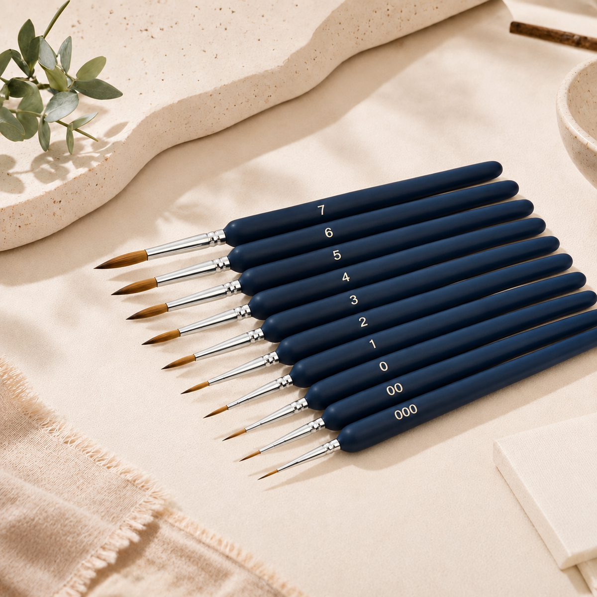Premium Quality Paint Brush Set 10 Pieces | Artoria Paint by Numbers