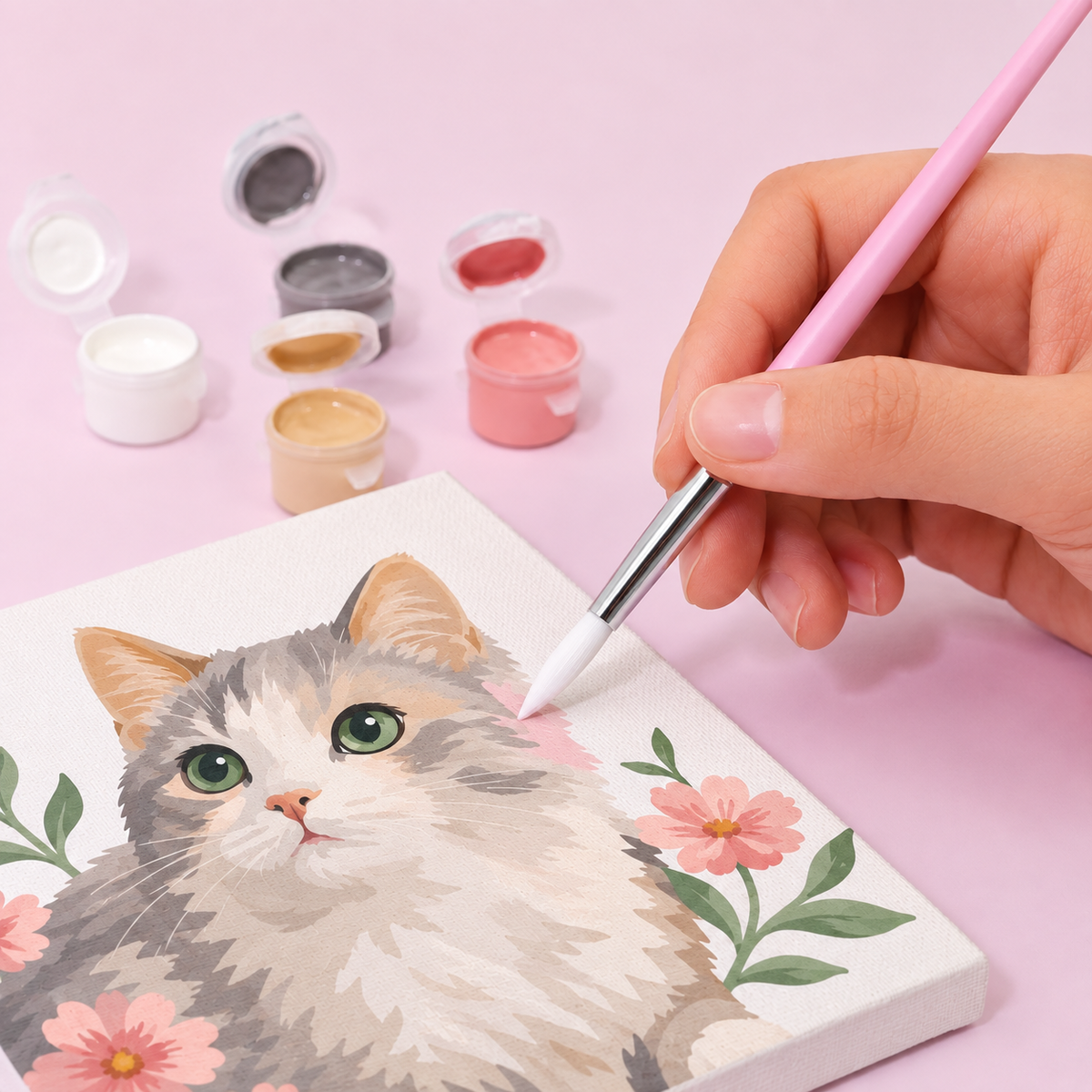 Premium Pink Brush Set | 6 Pieces