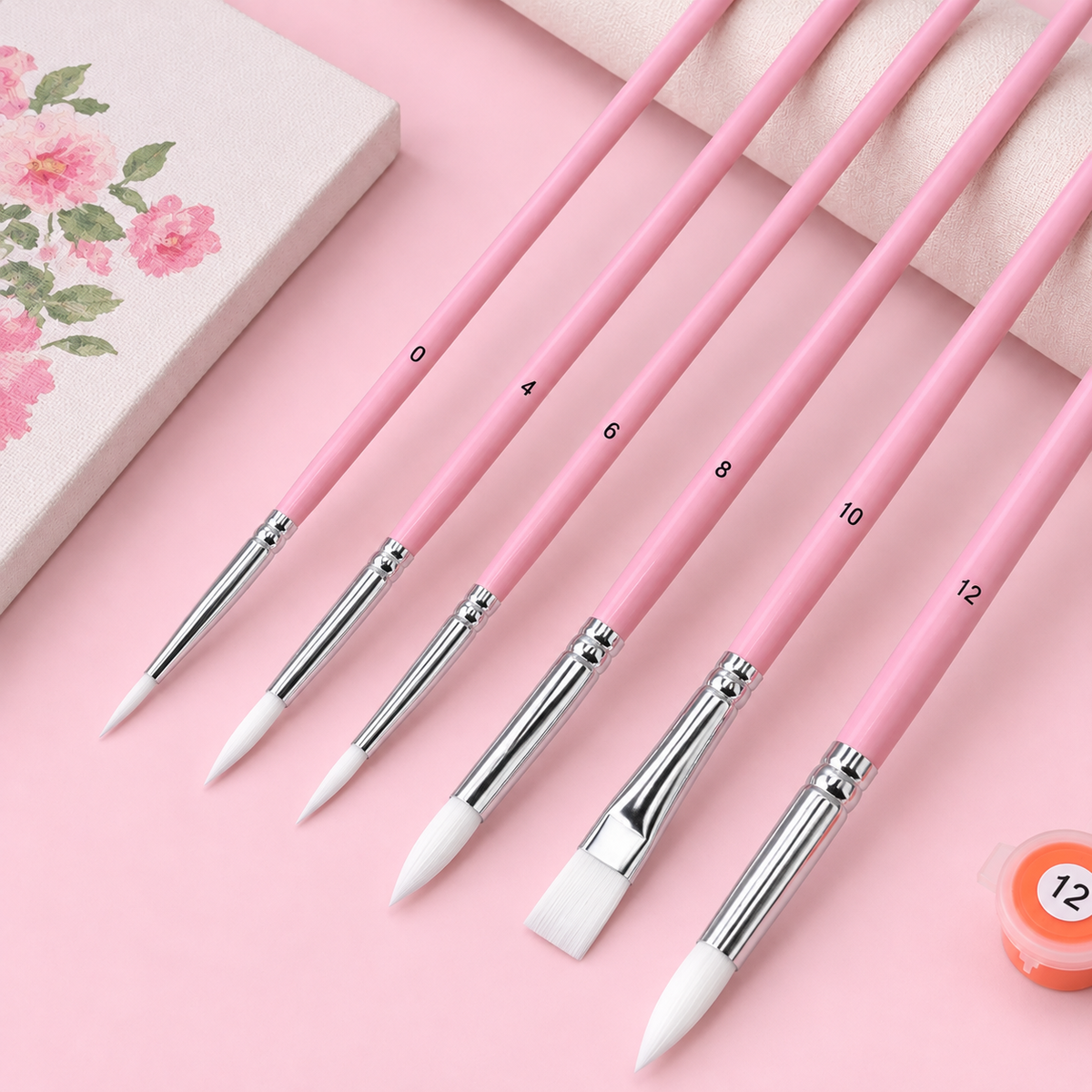 Premium Pink Brush Set | 6 Pieces