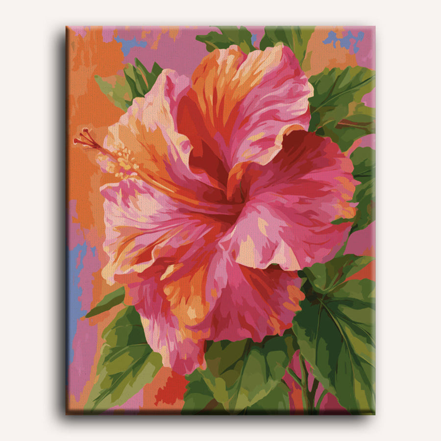 Colorful Hibiscus | Paint by Numbers