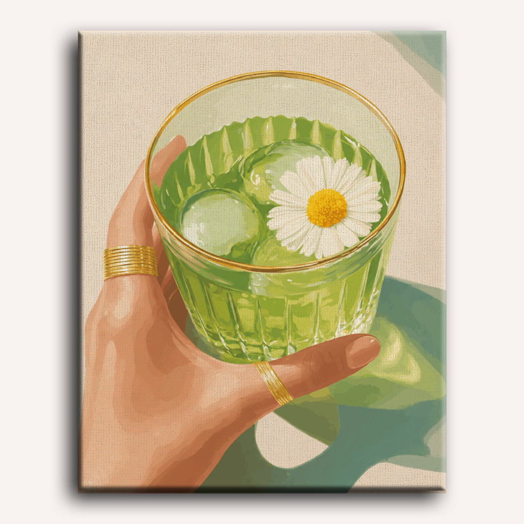 Iced Matcha | Paint by Numbers