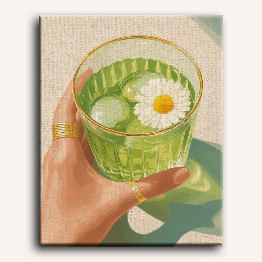 Iced Matcha | Paint by Numbers