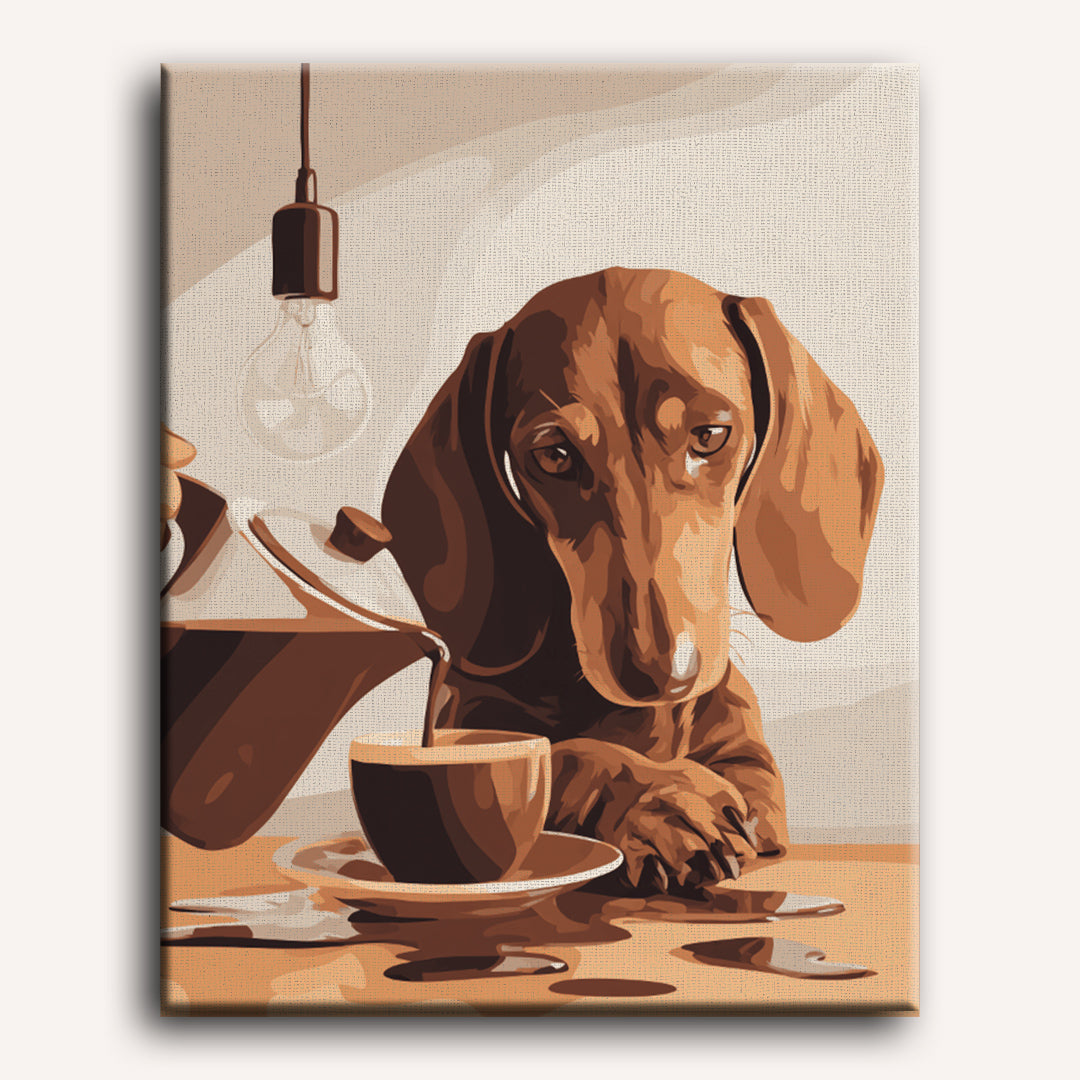 Dachshund Brew | Paint by Numbers