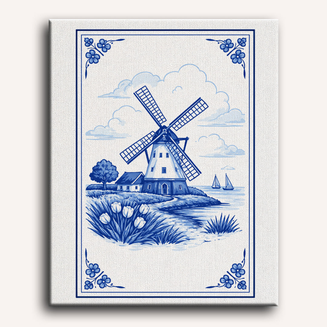 Dutch Windmill | Paint by Numbers