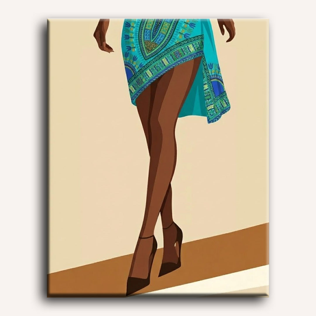 Elegant African Woman | Paint by Numbers