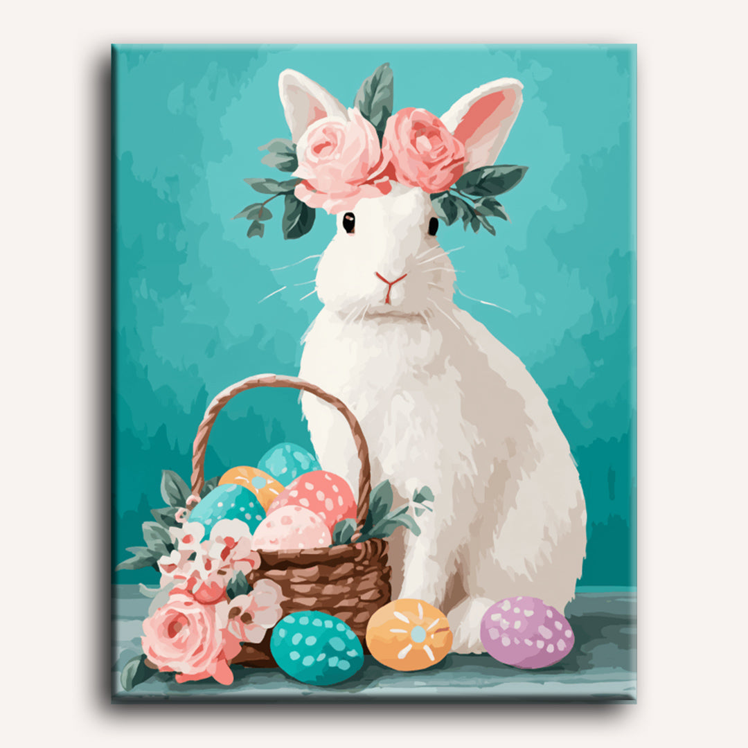 Elegant Easter Bunny | Paint by Numbers