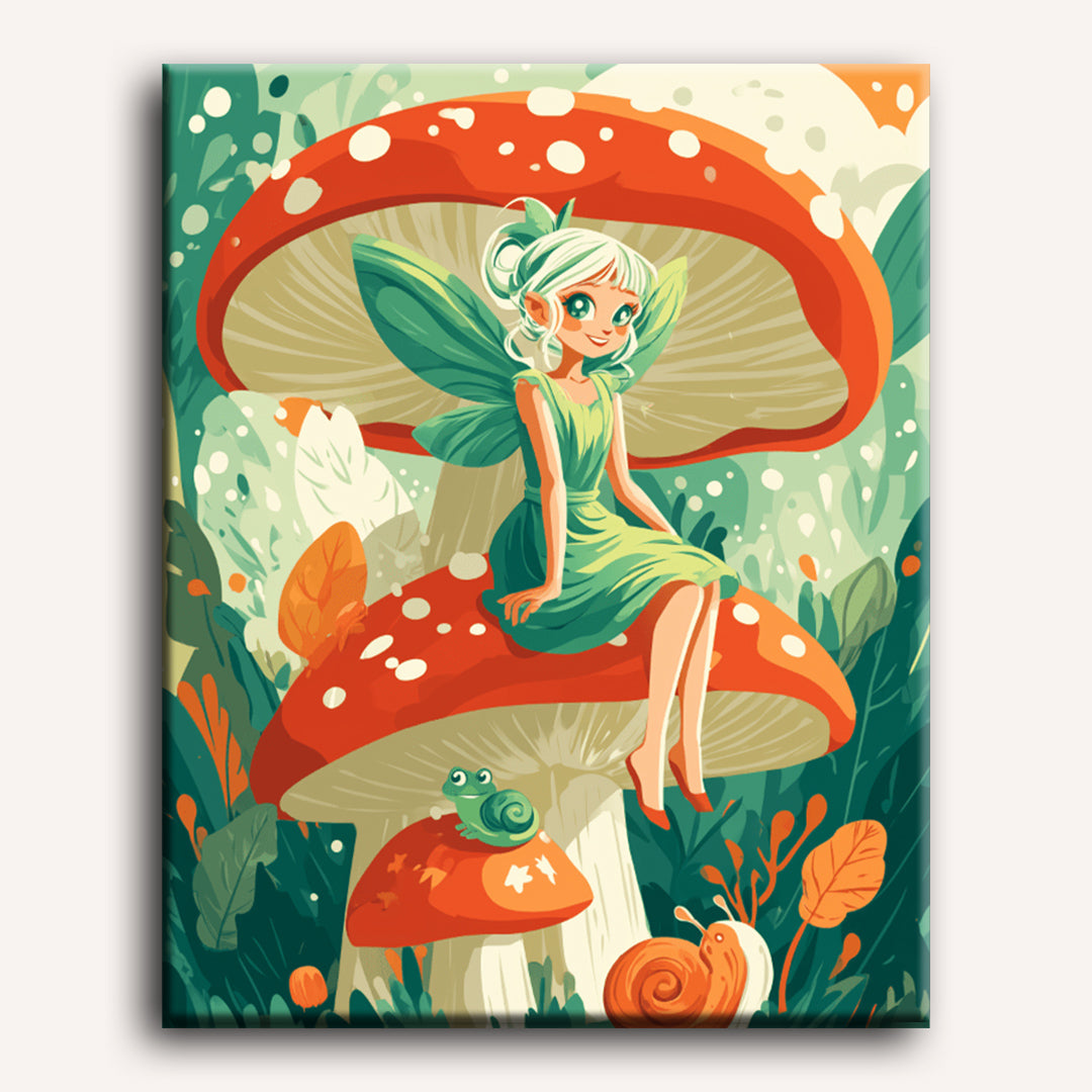 Fairy Toadstool | Paint by Numbers