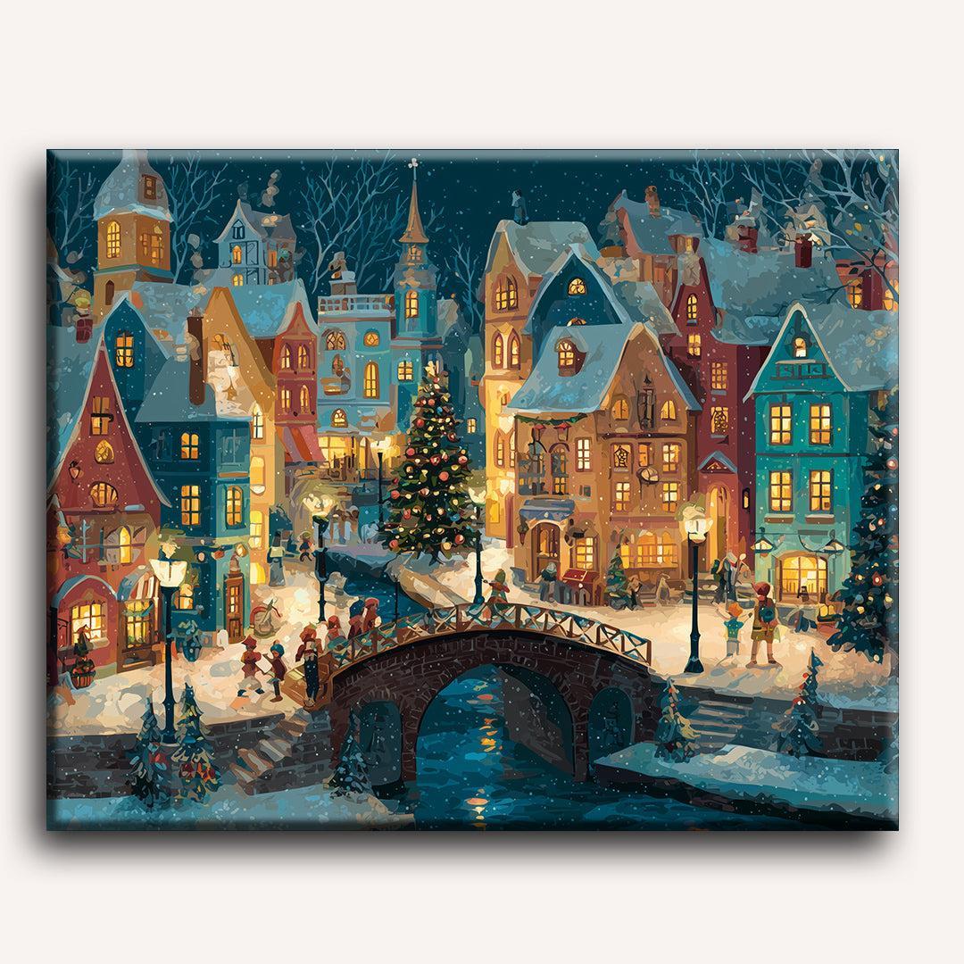 Festive Village | Paint by Numbers