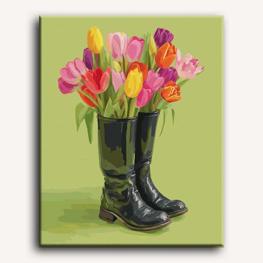 Floral Steps | Paint by Numbers