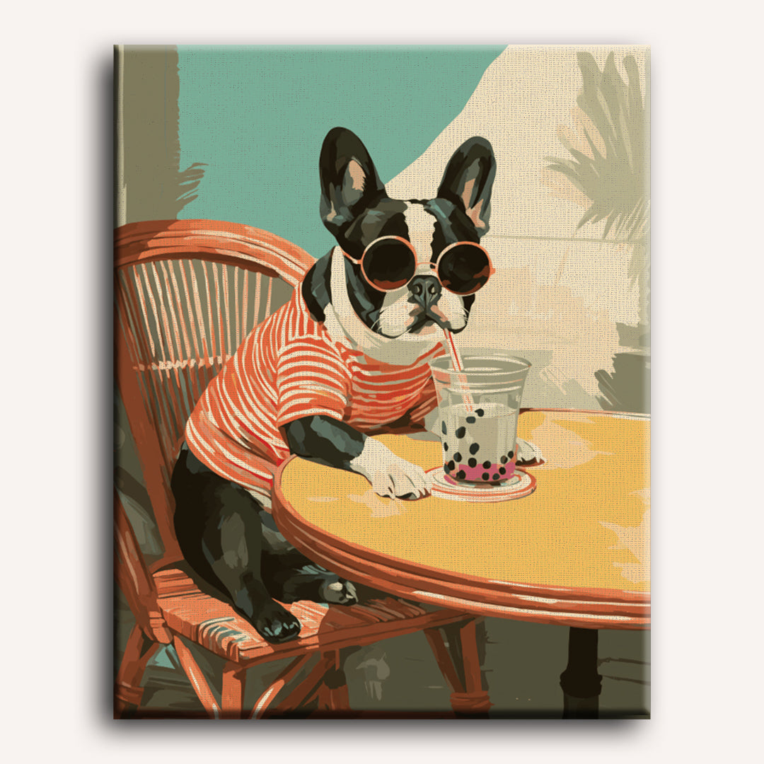 French Hipster | Paint by Numbers