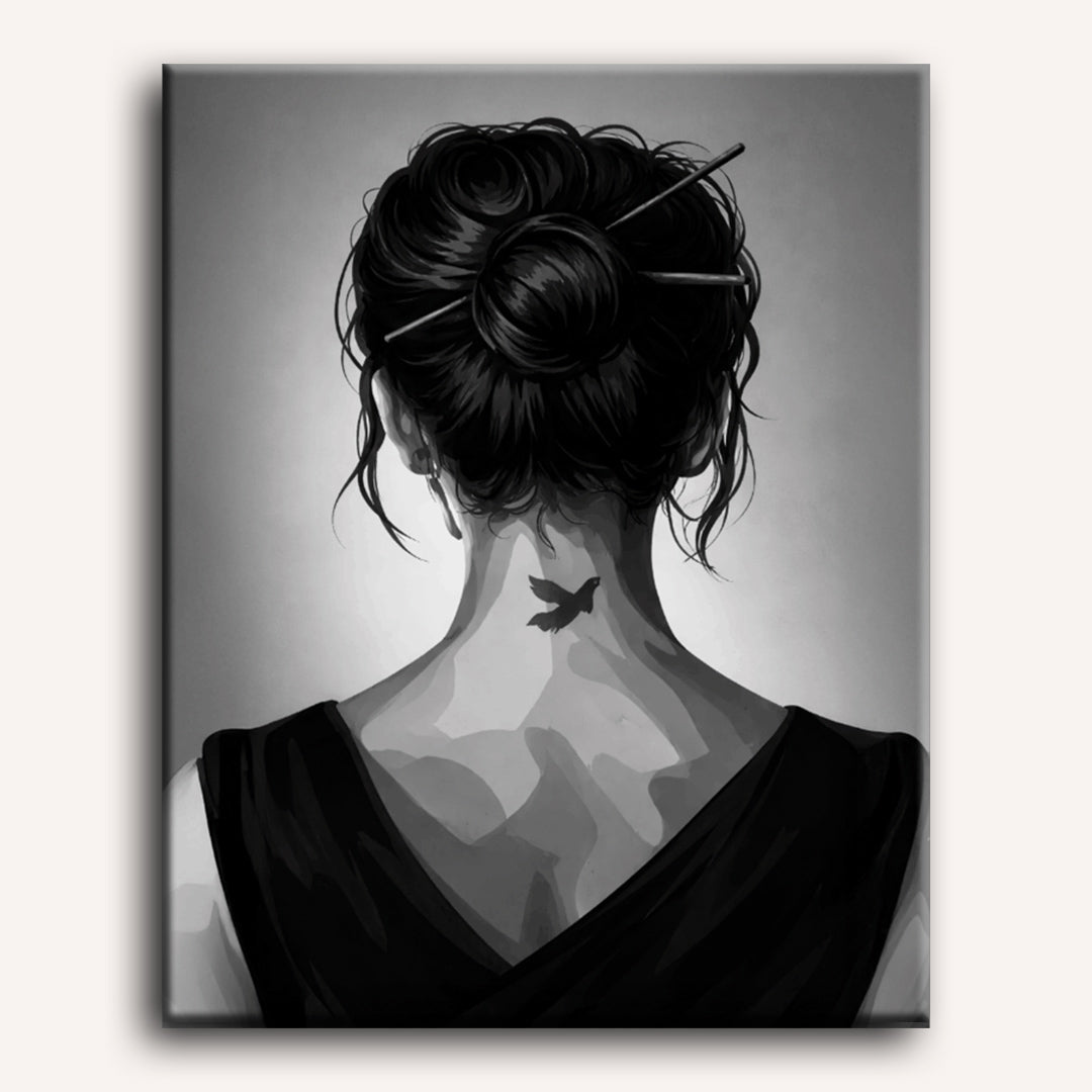 Girl with Tattoo | Paint by Numbers