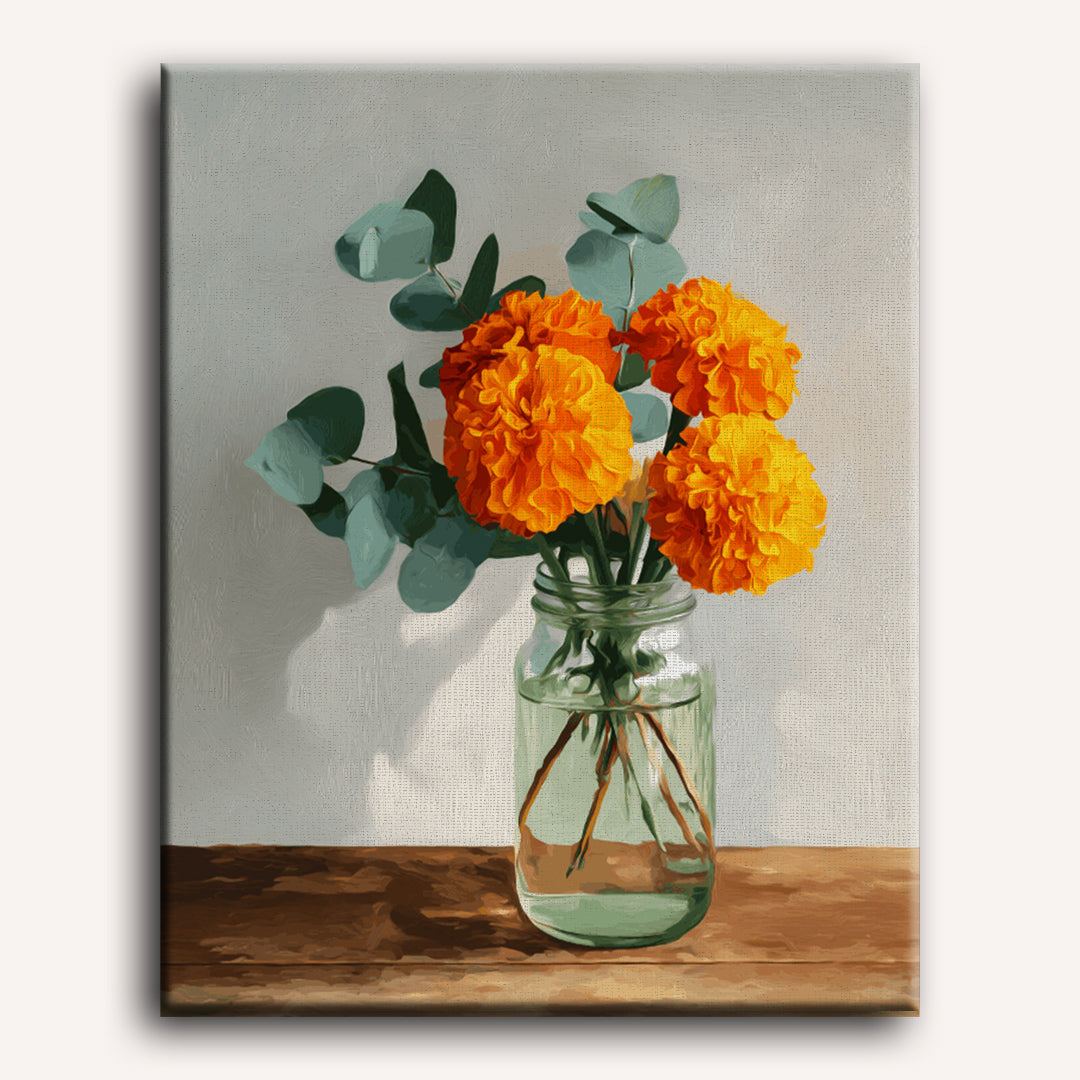 Golden Marigolds | Paint by Numbers