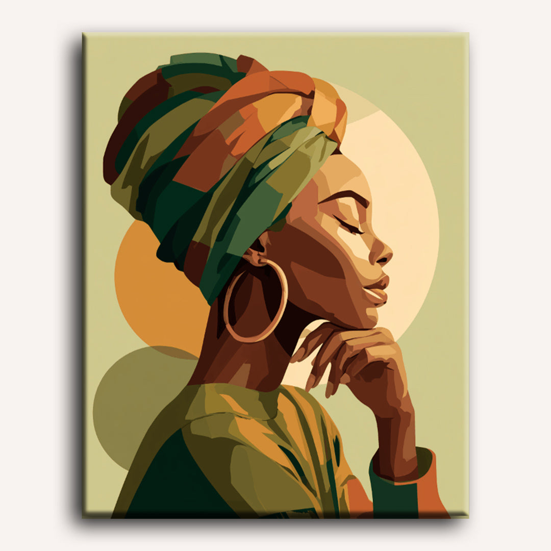 Golden Profile | Paint by Numbers